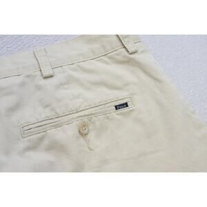 Polo Ralph Lauren Khaki Chino Shorts Classic Beige 9.5" INS Mens Size 36